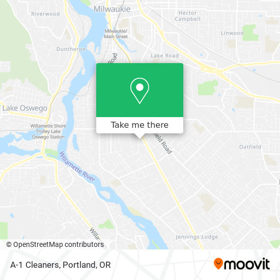 A-1 Cleaners map