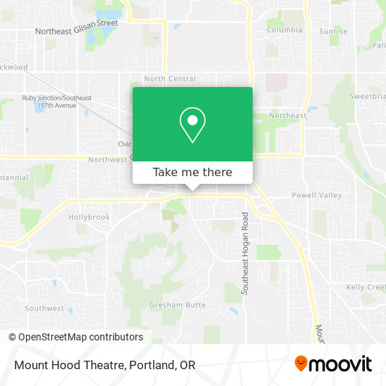 Mapa de Mount Hood Theatre