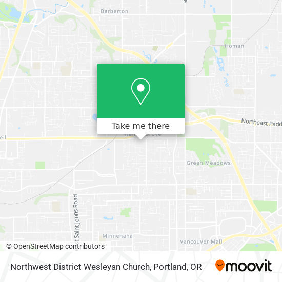 Northwest District Wesleyan Church map