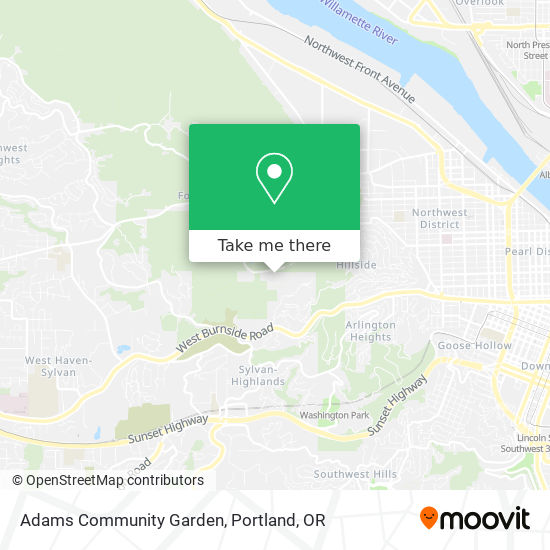 Mapa de Adams Community Garden