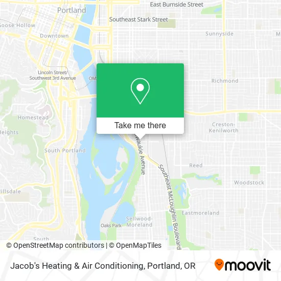 Jacob's Heating & Air Conditioning map
