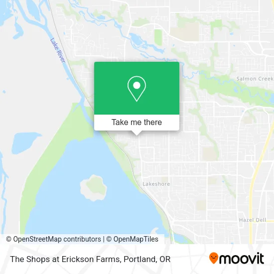 Mapa de The Shops at Erickson Farms