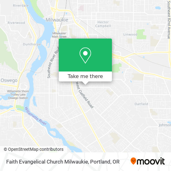 Faith Evangelical Church Milwaukie map