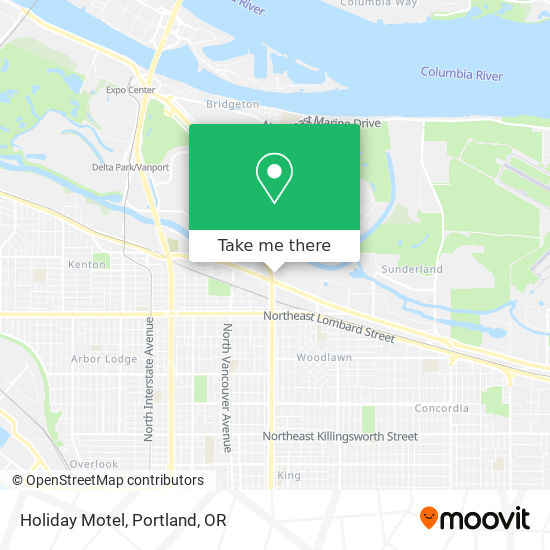 Holiday Motel map