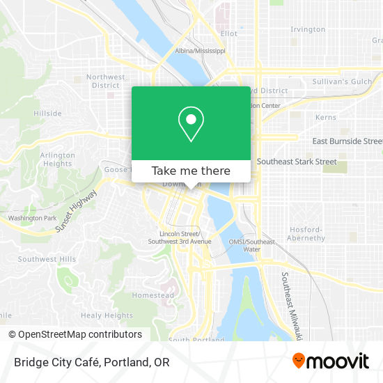 Bridge City Café map