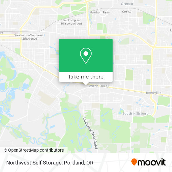 Northwest Self Storage map