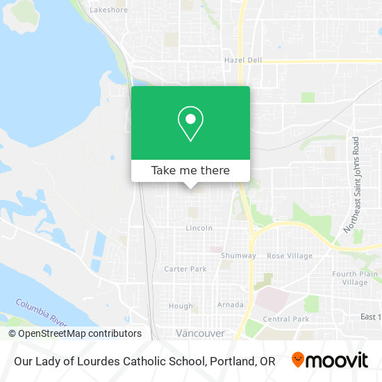 Our Lady of Lourdes Catholic School map