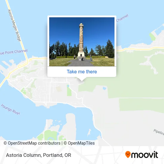 Mapa de Astoria Column