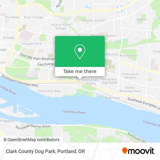 Clark County Dog Park map