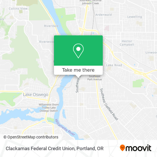 Clackamas Federal Credit Union map