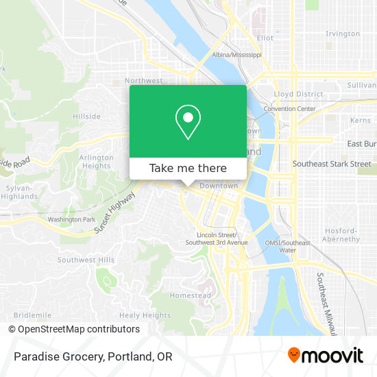 Paradise Grocery map