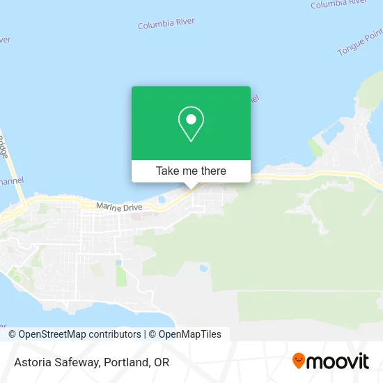 Mapa de Astoria Safeway