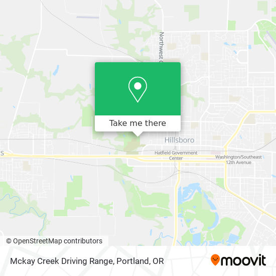 Mckay Creek Driving Range map