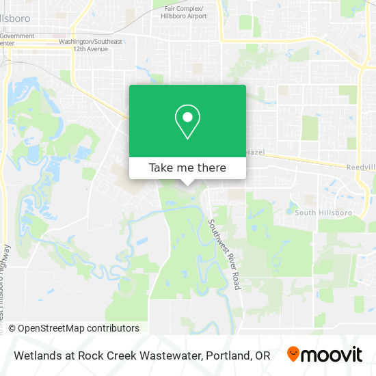 Mapa de Wetlands at Rock Creek Wastewater