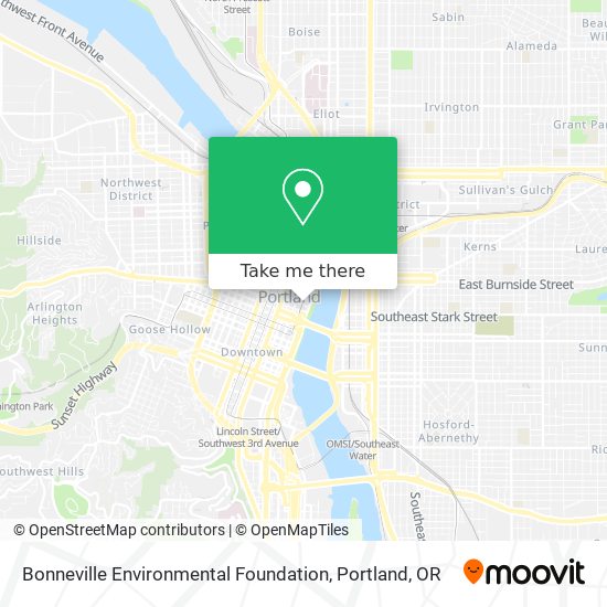 Bonneville Environmental Foundation map