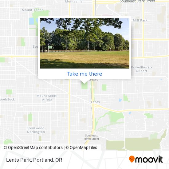 Lents Park map