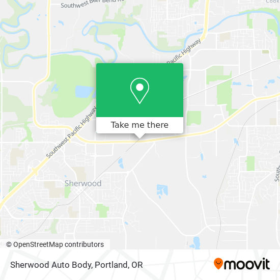 Sherwood Auto Body map