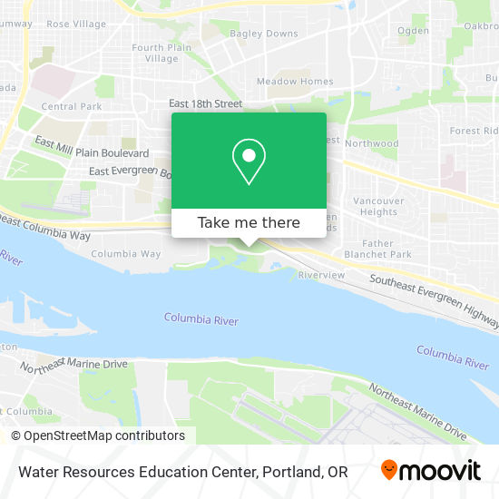 Water Resources Education Center map
