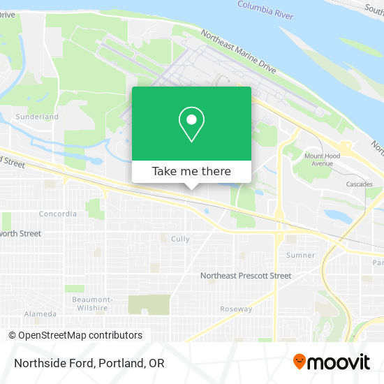 Northside Ford map