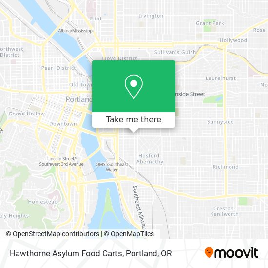 Mapa de Hawthorne Asylum Food Carts