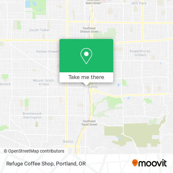 Refuge Coffee Shop map