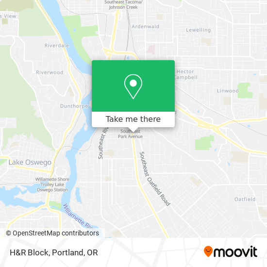 H&R Block map