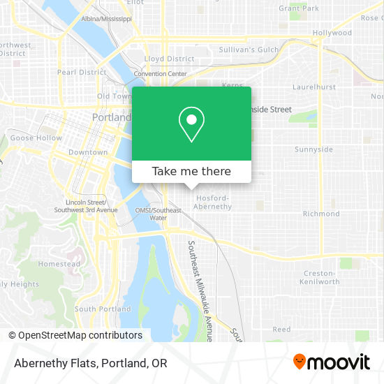 Abernethy Flats map