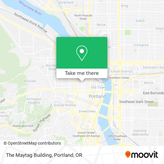The Maytag Building map