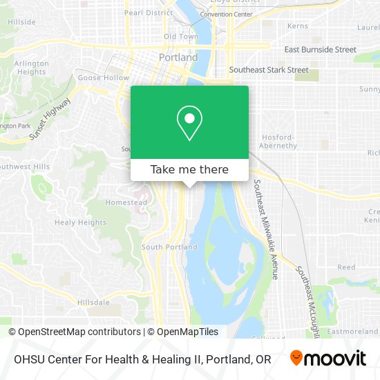 Mapa de OHSU Center For Health & Healing II