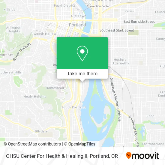 OHSU Center For Health & Healing II map