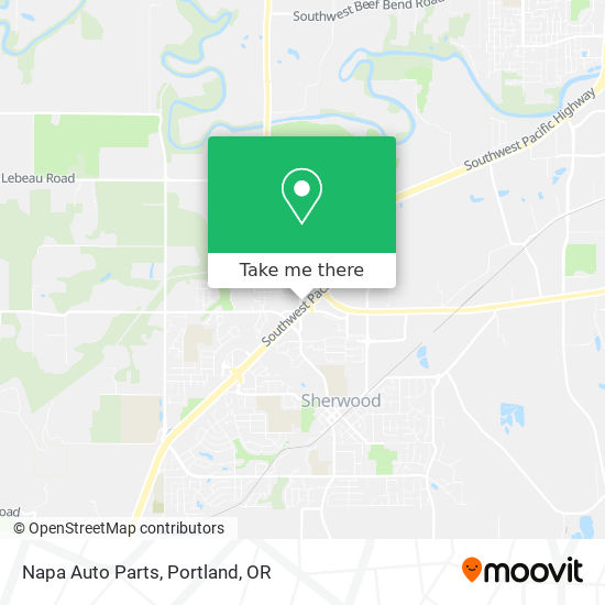 Mapa de Napa Auto Parts