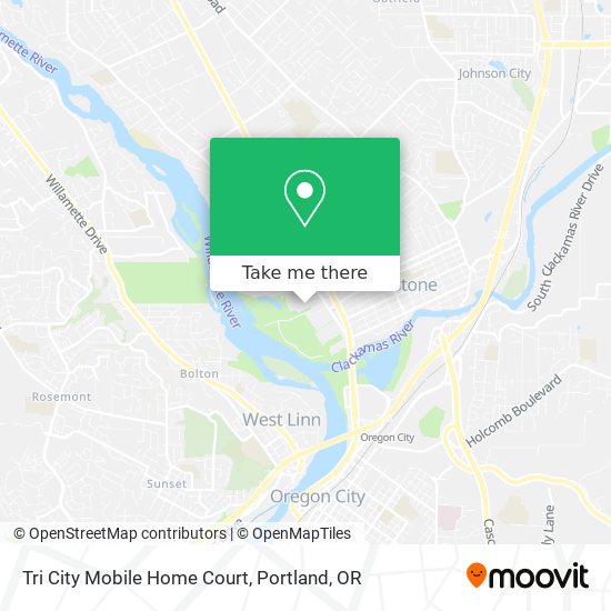 Tri City Mobile Home Court map