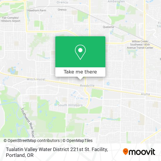 Tualatin Valley Water District 221st St. Facility map