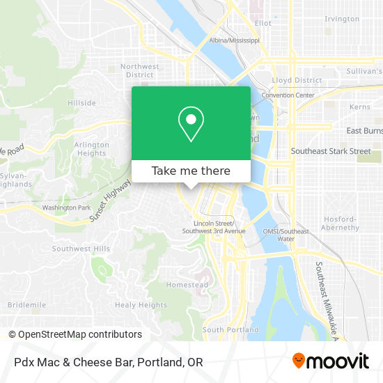 Pdx Mac & Cheese Bar map