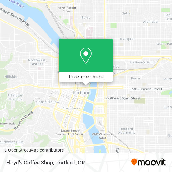 Floyd's Coffee Shop map