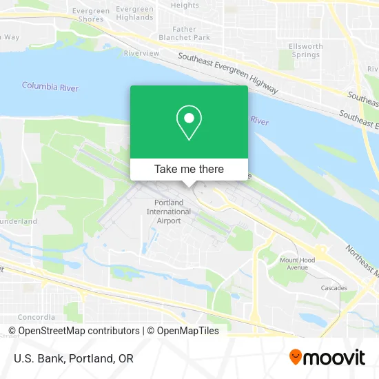 U.S. Bank map