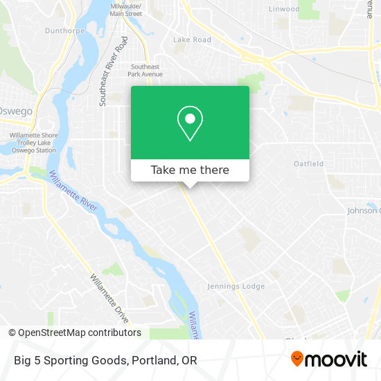 Big 5 Sporting Goods map