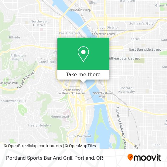 Portland Sports Bar And Grill map