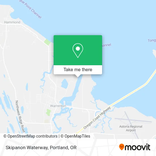 Skipanon Waterway map