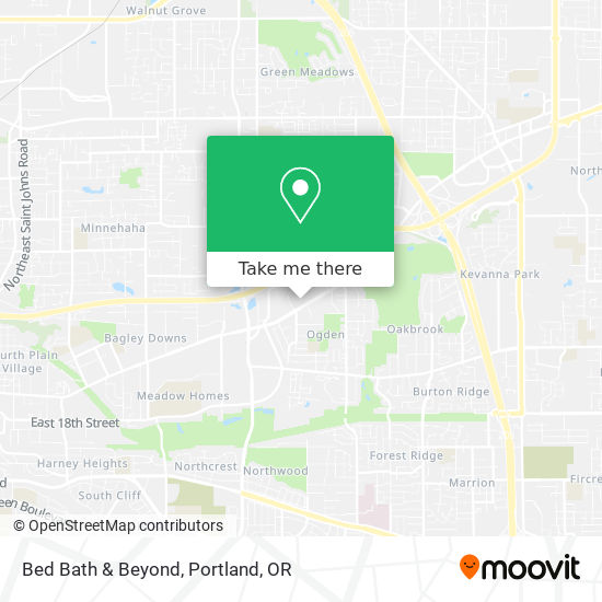 Bed Bath & Beyond map