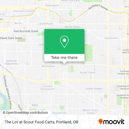 The Lot at Scout Food Carts map