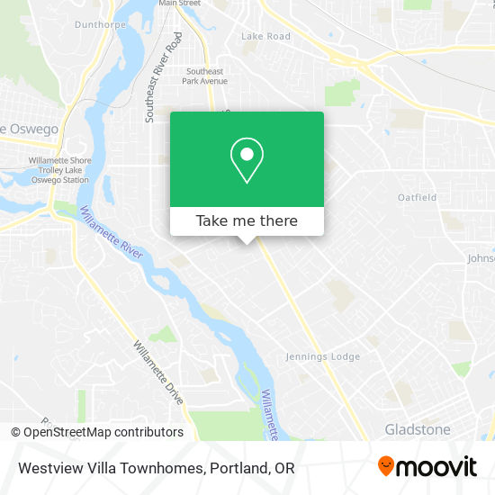Mapa de Westview Villa Townhomes