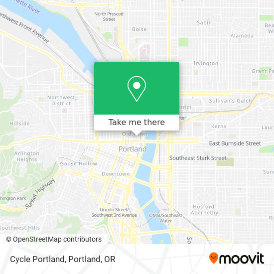 Cycle Portland map