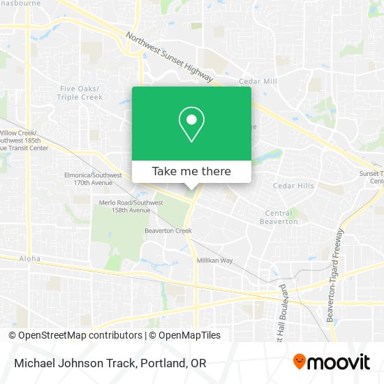 Michael Johnson Track map
