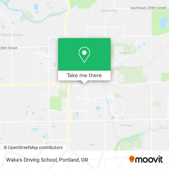 Mapa de Wake's Driving School