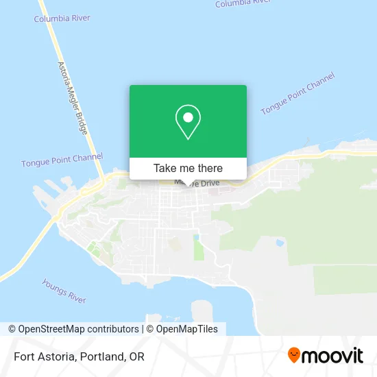 Fort Astoria map