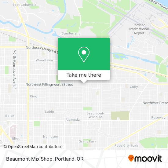 Beaumont Mix Shop map