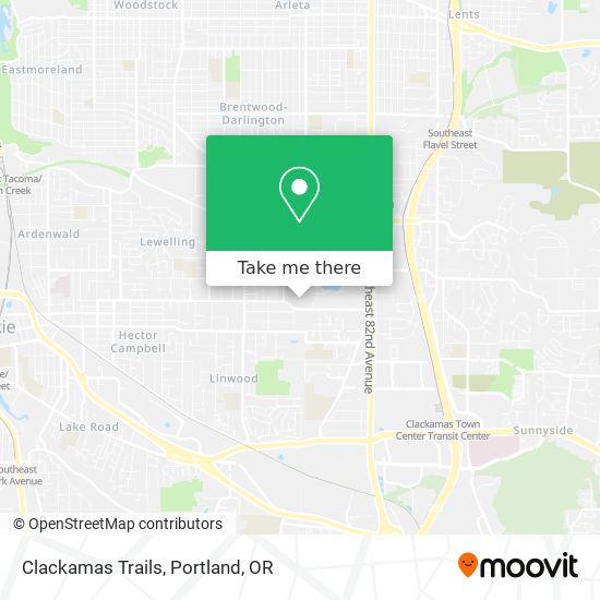 Clackamas Trails map