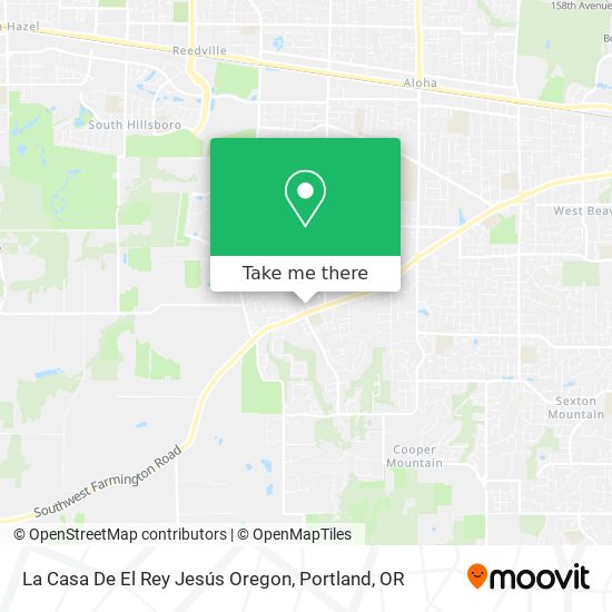 Mapa de La Casa De El Rey Jesús Oregon