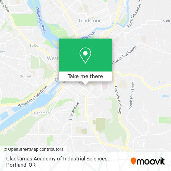 Clackamas Academy of Industrial Sciences map